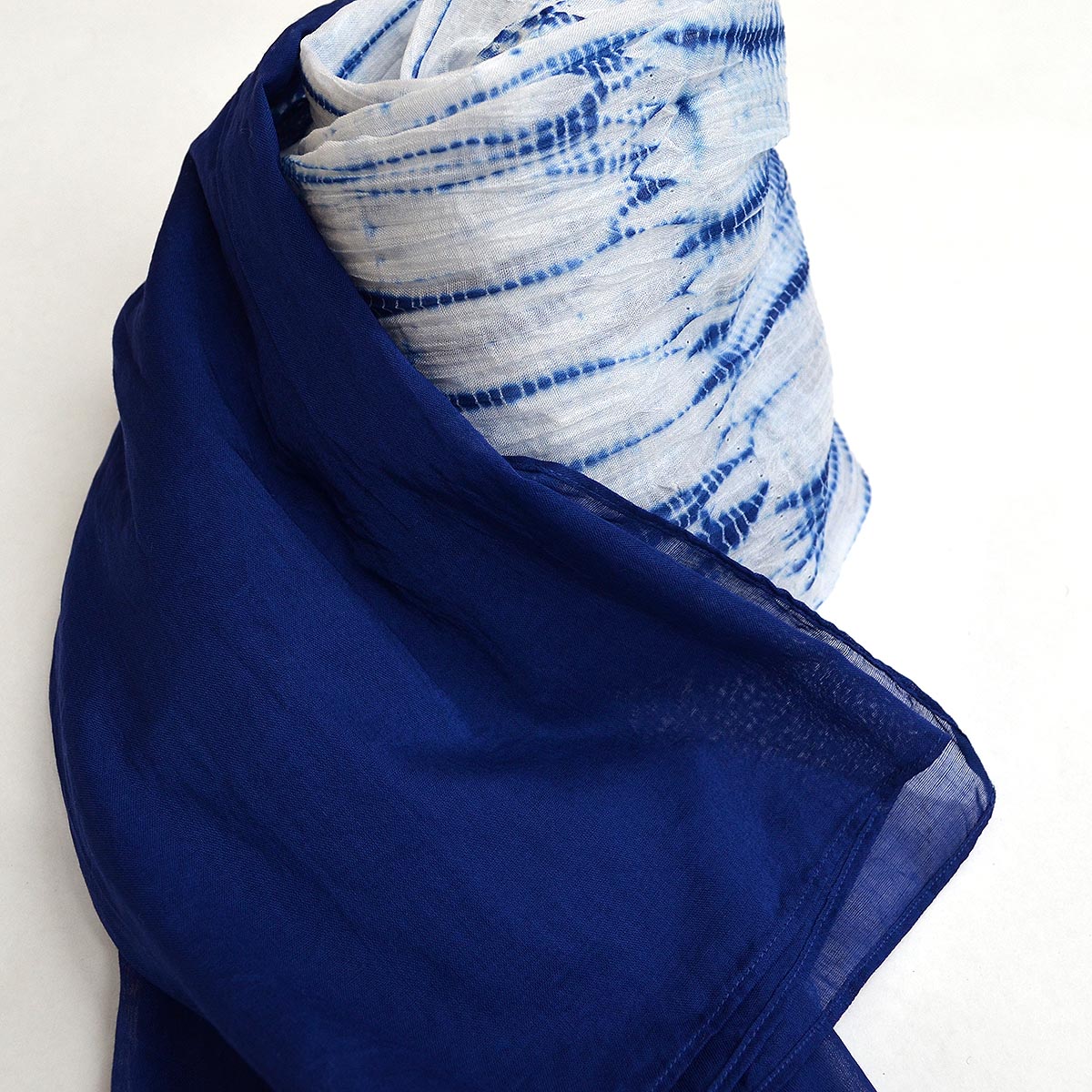 AG-8.SHOP / 有松絞り ローンスカーフ紺色